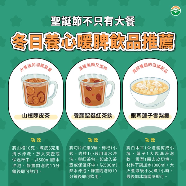 聖誕節養心暖脾飲品