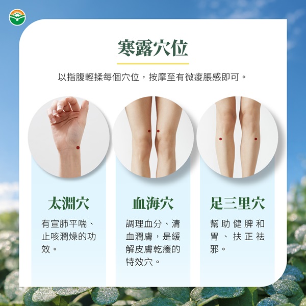 附圖_寒露保養三穴位。(馬光中醫提供)