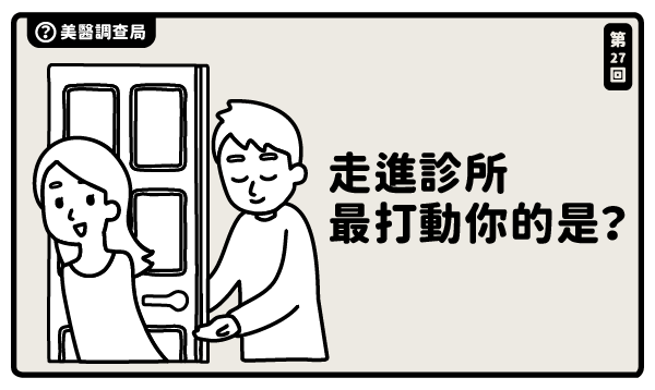 走進診所，最打動你的是哪一點？