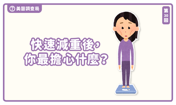 快速減重後，你最擔心什麼？